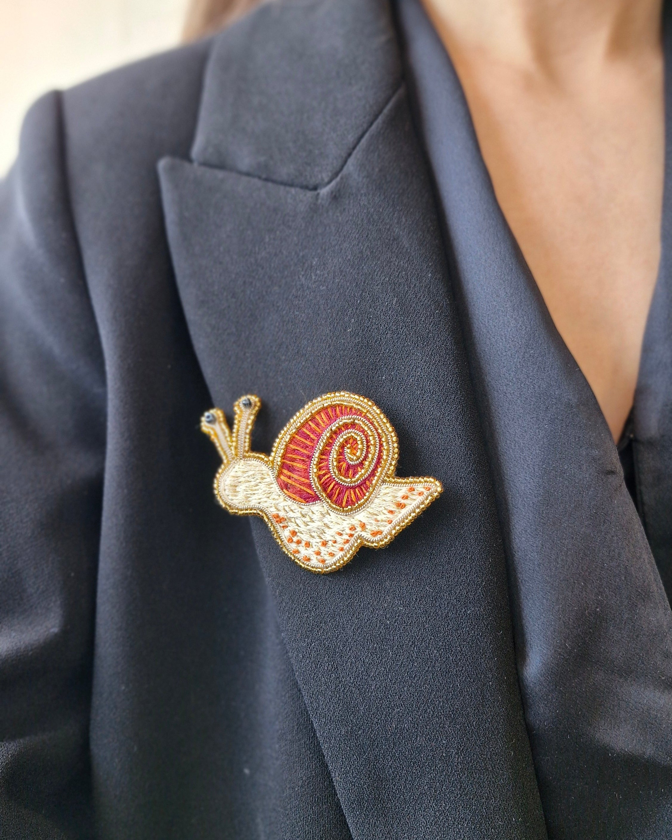 Prendedor caracol